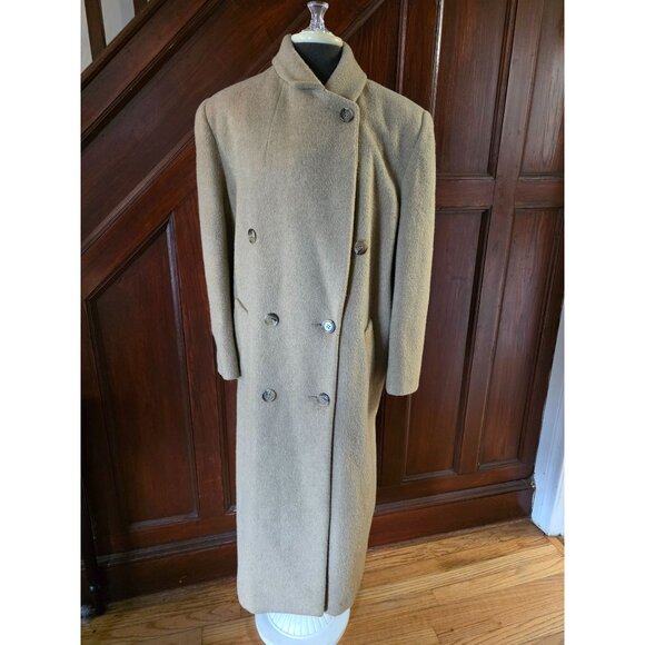 Jones New York Jackets & Blazers - Jones New York Womens Double Breasted Wool Coat Size XL Brown